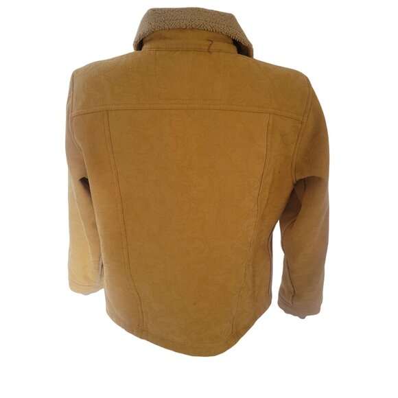 Twist chammara Mustard Yellow Sherpa-Lined Jacket‎ With Zipper Front & Pockets M - Picture 7 of 12